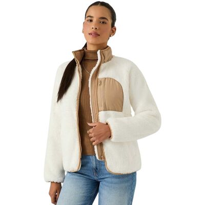 Reebok - "Double Monkey" Fleecejacke für Damen (Cremefarbe) Creme L Reebok - "Double Monkey" Fleecejacke für Damen (Cremefarbe) Creme L