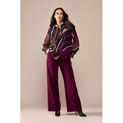 Mart Visser Caylee Bluse mit Print, Dunkelbeere Dunkelrot EU 44 / UK 16 Mart Visser Caylee Bluse mit Print, Dunkelbeere Dunkelrot EU 44 / UK 16