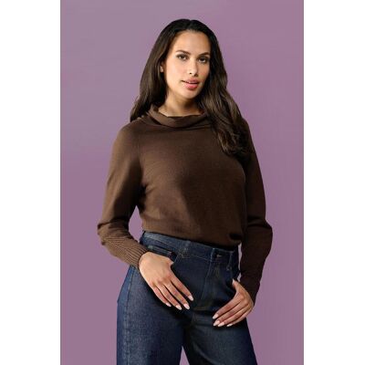 Mart Visser Cherbroug Pullover Dunkelbraun Braun M Mart Visser Cherbroug Pullover Dunkelbraun Braun M