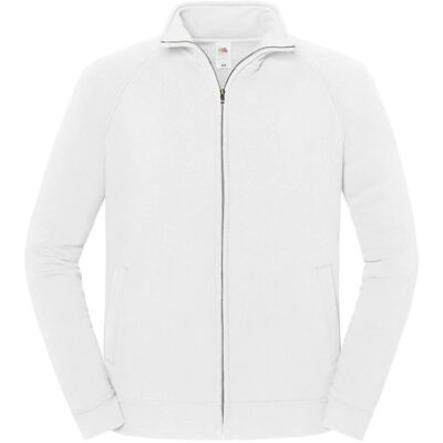 Fruit of the Loom Unisex Erwachsene Iconic Premium Sweat Jacke (Weiß) Weiß S Fruit of the Loom Unisex Erwachsene Iconic Premium Sweat Jacke (Weiß) Weiß S