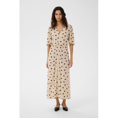 Soaked in Luxury Kleid SLArjana Kleid Feminine Form Beige S Soaked in Luxury Kleid SLArjana Kleid Feminine Form Beige S