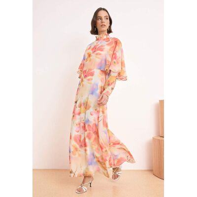 Turkishsouq Maxikleid mit Blumenmuster, A-Linien-Schnitt und Hijab-Stil für Damen Rosa EU 40 / UK 12 Turkishsouq Maxikleid mit Blumenmuster, A-Linien-Schnitt und Hijab-Stil für Damen Rosa EU 40 / UK 12