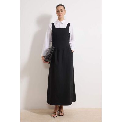 Turkishsouq Damen Maxikleid, ärmellos, flach, lässig/alltagstauglich, Skaterkleid mit Hijab-Schnitt Schwarz EU 34 / UK 6 Turkishsouq Damen Maxikleid, ärmellos, flach, lässig/alltagstauglich, Skaterkleid mit Hijab-Schnitt Schwarz EU 34 / UK 6
