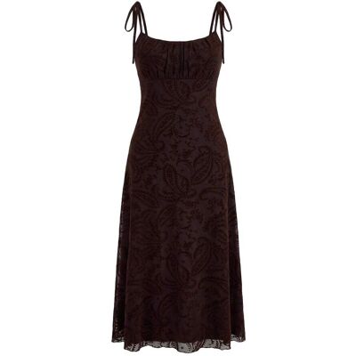 Turkishsouq Ärmelloses, geblümtes Maxikleid für Damen, lässig/alltagstauglich, figurbetont Braun S Turkishsouq Ärmelloses, geblümtes Maxikleid für Damen, lässig/alltagstauglich, figurbetont Braun S