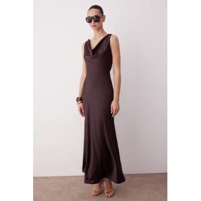 Turkishsouq Elegantes, ärmelloses Maxikleid in A-Linie für Damen – perfekt für den Abend. Braun M Turkishsouq Elegantes, ärmelloses Maxikleid in A-Linie für Damen – perfekt für den Abend. Braun M