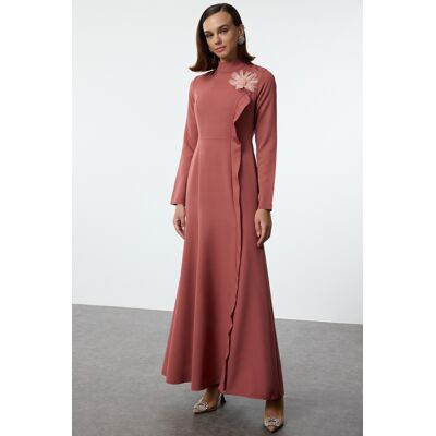 Turkishsouq Langes, elegantes, figurbetontes, modisches Abendkleid in Rosa, Unifarben Rose EU 38 / UK 10 Turkishsouq Langes, elegantes, figurbetontes, modisches Abendkleid in Rosa, Unifarben Rose EU 38 / UK 10
