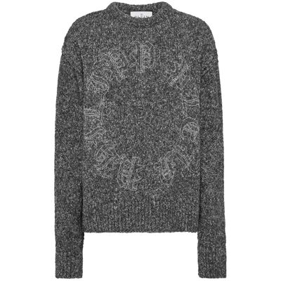 Philipp Plein Pullover Rundhalsausschnitt Gothic Plein Schwarz S Philipp Plein Pullover Rundhalsausschnitt Gothic Plein Schwarz S