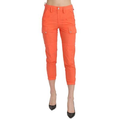 CYCLE Baumwolle Orange Hohe Taille Skinny Cropped Hose Orange 26 (Größe) CYCLE Baumwolle Orange Hohe Taille Skinny Cropped Hose Orange 26 (Größe)