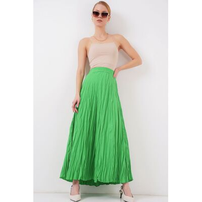 Big Dart Texturierter Maxi-Rock Grün L Big Dart Texturierter Maxi-Rock Grün L