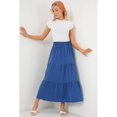 Big Dart Strukturierter Maxi-Rock Blau S Big Dart Strukturierter Maxi-Rock Blau S