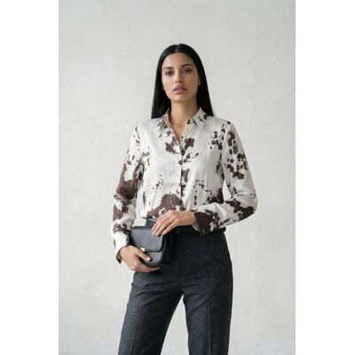 MyFashion Abstrakt gemustertes Button-Up Hemd Braun XL MyFashion Abstrakt gemustertes Button-Up Hemd Braun XL