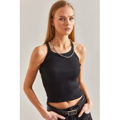 Bianco Lucci Basic Top Schwarz S Bianco Lucci Basic Top Schwarz S