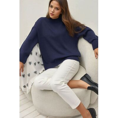 Hiccup Rundhals Gemütlicher Pullover Marine M Hiccup Rundhals Gemütlicher Pullover Marine M