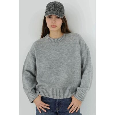 Hiccup Dicker Rundhals Extra Weich Touch Pullover Hellgrau M Hiccup Dicker Rundhals Extra Weich Touch Pullover Hellgrau M