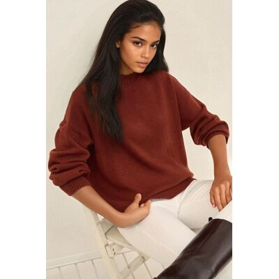 Hiccup Crew-Neck Gemütlicher Pullover Rot L Hiccup Crew-Neck Gemütlicher Pullover Rot L