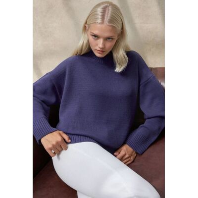 Hiccup Crew-Neck Gemütlicher Pullover Blau M Hiccup Crew-Neck Gemütlicher Pullover Blau M