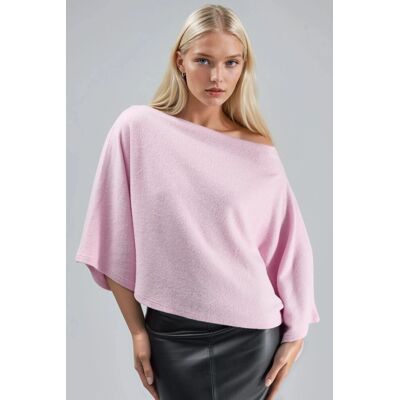 Busem Lässige Strickbluse Hell-Pink L Busem Lässige Strickbluse Hell-Pink L