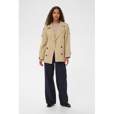 Saint Tropez Jacke OdeliaSZ Jacke Lockere Passform Beige L Saint Tropez Jacke OdeliaSZ Jacke Lockere Passform Beige L