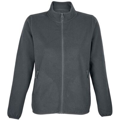 SOLS - "Factor" Fleecejacke für Damen, Mit Reißverschluss (Anthrazit unifarben) Holzkohle S SOLS - "Factor" Fleecejacke für Damen, Mit Reißverschluss (Anthrazit unifarben) Holzkohle S