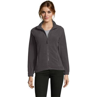 SOLS - "North" Fleecejacke für Damen (Anthrazit unifarben) Holzkohle S SOLS - "North" Fleecejacke für Damen (Anthrazit unifarben) Holzkohle S