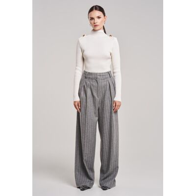 BENU Weißer Damen Merinowolle Rollkragenpullover Weiß M/L BENU Weißer Damen Merinowolle Rollkragenpullover Weiß M/L