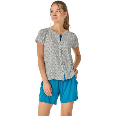 J&J Brothers Damen Sommer KurzarmPyjamas JJB37 Türkis M J&J Brothers Damen Sommer KurzarmPyjamas JJB37 Türkis M
