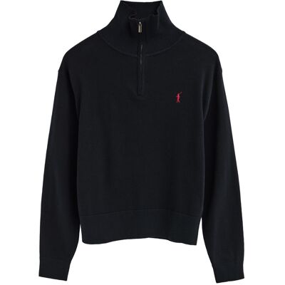 Polo Club Pullover marineblau mit Zip-Kragen und Rigby Go Stickerei Marine S Polo Club Pullover marineblau mit Zip-Kragen und Rigby Go Stickerei Marine S