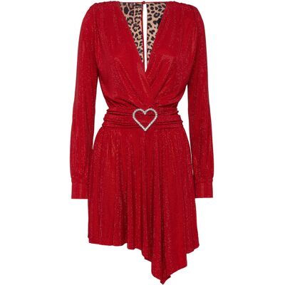 Philipp Plein Minikleid Rot S Philipp Plein Minikleid Rot S