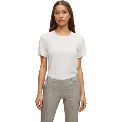 Boss - "Ilyeana" T-Shirt für Damen (Weiß) Weiß EU 32 / UK 4 Boss - "Ilyeana" T-Shirt für Damen (Weiß) Weiß EU 32 / UK 4