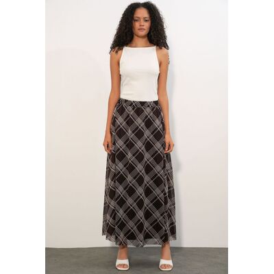 Big Dart Blumenkleid Hohe Taille Maxi-Rock Mehrfarben M Big Dart Blumenkleid Hohe Taille Maxi-Rock Mehrfarben M
