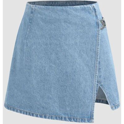 Hiccup Hohe Taille Denim-Shortsrock Himmelblau XS Hiccup Hohe Taille Denim-Shortsrock Himmelblau XS