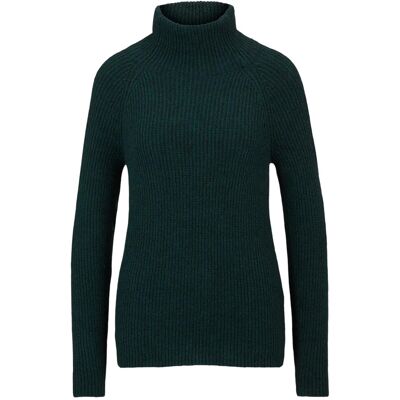 Boss - Pullover für Damen, Rippenstrick, Regulär, Raglanärmel (Dunkelgrün) Grün EU 40 / UK 12 Boss - Pullover für Damen, Rippenstrick, Regulär, Raglanärmel (Dunkelgrün) Grün EU 40 / UK 12