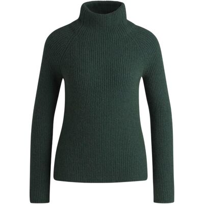 Boss - Pullover für Damen, Rippenstrick, Regulär, Raglanärmel (Grün) Grün EU 42 / UK 14 Boss - Pullover für Damen, Rippenstrick, Regulär, Raglanärmel (Grün) Grün EU 42 / UK 14
