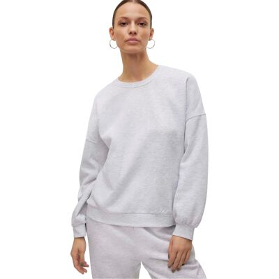 Vero Moda - Sweatshirt für Damen, Übergroß (Hellgrau meliert) Hellgrau EU 38 / UK 10 Vero Moda - Sweatshirt für Damen, Übergroß (Hellgrau meliert) Hellgrau EU 38 / UK 10