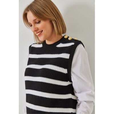 Bianco Lucci Gestreifter Pullover Mehrfarben S/M Bianco Lucci Gestreifter Pullover Mehrfarben S/M