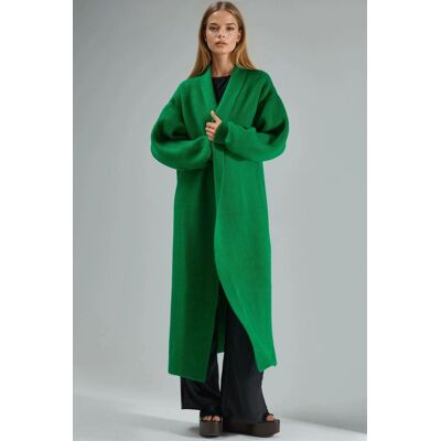 MyFashion Langer Strickjacke Dunkelgrün Einheitsgröße MyFashion Langer Strickjacke Dunkelgrün Einheitsgröße
