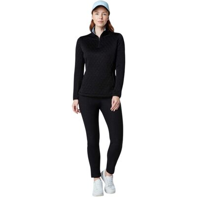 Callaway - Sweatshirt für Damen, Weiter Stehkragen, Emblem, Raglanärmel (Kaviar) Schwarz/Dunkelgrau EU 42 / UK 14 Callaway - Sweatshirt für Damen, Weiter Stehkragen, Emblem, Raglanärmel (Kaviar) Schwarz/Dunkelgrau EU 42 / UK 14