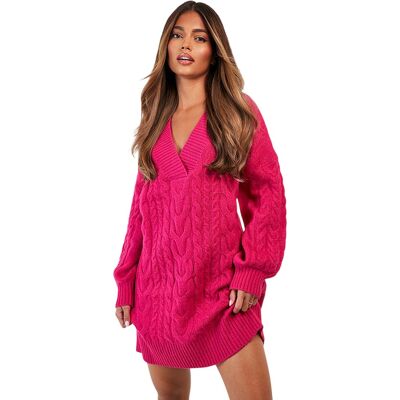 Threadbare - "Chalk" Strickkleid für Damen (Pink) Rosa EU 42 / UK 14 Threadbare - "Chalk" Strickkleid für Damen (Pink) Rosa EU 42 / UK 14