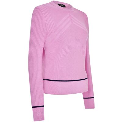 Callaway - Pullover Top für Damen, gerippt, Schmal (Orchidee) Lila EU 44 / UK 16 Callaway - Pullover Top für Damen, gerippt, Schmal (Orchidee) Lila EU 44 / UK 16