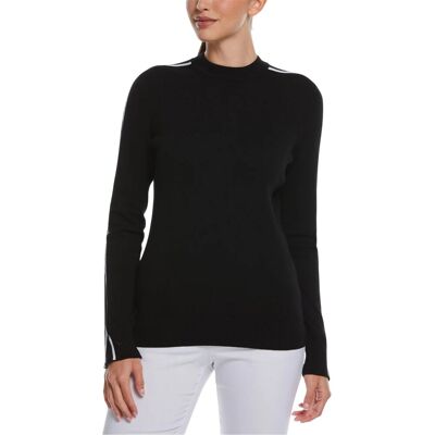 Callaway - Pullover Top für Damen, Stehkragen (Schwarz) Schwarz EU 42 / UK 14 Callaway - Pullover Top für Damen, Stehkragen (Schwarz) Schwarz EU 42 / UK 14