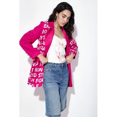 MSN Collection Oversized Crepe Blazerjacke Rosa S MSN Collection Oversized Crepe Blazerjacke Rosa S