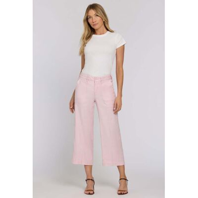 Nydj Weite Cargo-Capri-Hosen aus Stretch-Leinen Lila EU 34 / UK 6 Nydj Weite Cargo-Capri-Hosen aus Stretch-Leinen Lila EU 34 / UK 6
