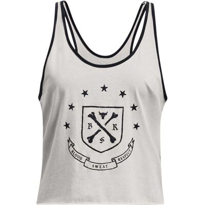 Under Armour - "Project Rock" Ärmelloses Oberteil für Damen, leger (Weiß) Weiß EU 40 / UK 12 Under Armour - "Project Rock" Ärmelloses Oberteil für Damen, leger (Weiß) Weiß EU 40 / UK 12