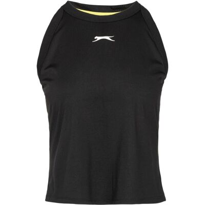 Slazenger - Ärmelloses Oberteil für Damen, Tennis (Schwarz) Schwarz EU 36 / UK 8 Slazenger - Ärmelloses Oberteil für Damen, Tennis (Schwarz) Schwarz EU 36 / UK 8