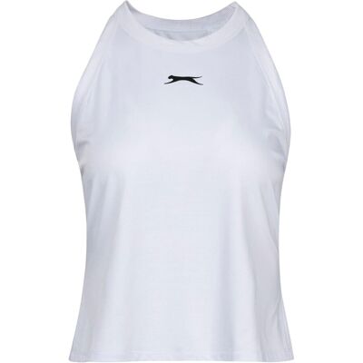 Slazenger - Ärmelloses Oberteil für Damen, Tennis (Weiß) Weiß EU 36 / UK 8 Slazenger - Ärmelloses Oberteil für Damen, Tennis (Weiß) Weiß EU 36 / UK 8