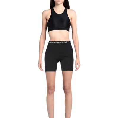 Off-White Off White - Shorts für Damen (Schwarz/Grau) Schwarz Off-White Off White - Shorts für Damen (Schwarz/Grau) Schwarz