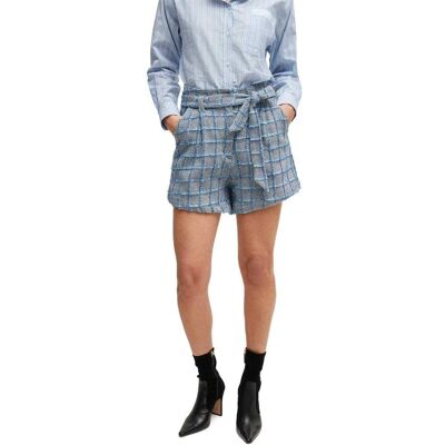 Boss - "Teofila" Shorts für Damen (Grau/Blau) Grau EU 36 / UK 8 Boss - "Teofila" Shorts für Damen (Grau/Blau) Grau EU 36 / UK 8