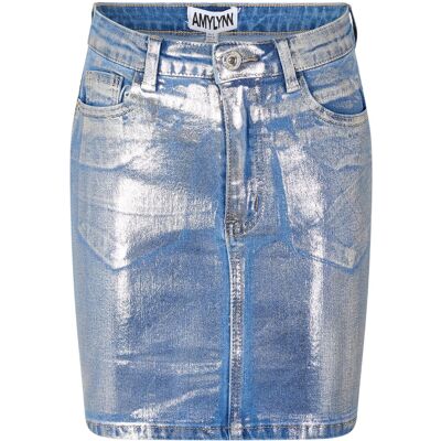 Amy Lynn AmyLynn - Minirock für Damen, Denim (Blau) Blau EU 34 / UK 6 Amy Lynn AmyLynn - Minirock für Damen, Denim (Blau) Blau EU 34 / UK 6