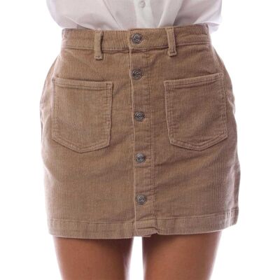 Only - "Amazing" Minirock für Damen, Kord, Hoch geschnitten (Beige) Beige EU 34 / UK 6 Only - "Amazing" Minirock für Damen, Kord, Hoch geschnitten (Beige) Beige EU 34 / UK 6