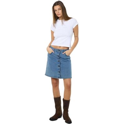 Noisy May - Minirock für Damen, A-Linie, Denim (Hellblau) Blau EU 38 / UK 10 Noisy May - Minirock für Damen, A-Linie, Denim (Hellblau) Blau EU 38 / UK 10